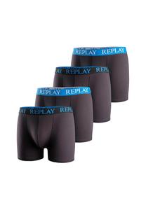 Комплект из 4 трусов-боксеров - трусы-боксеры из хлопка-стрейч Replay, мультиколор