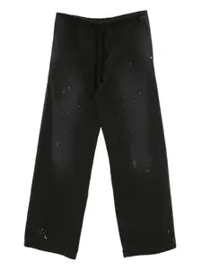 Хлопковые брюки MM6 Maison Margiela, черный
