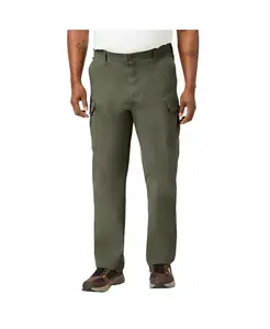 Большие и высокие карго-брюки с комфортной талией Kingsize, зеленый