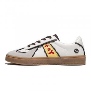 Feiyue Нескользящие износостойкие низкие кроссовки для скейтбординга женские бежевые серые желтые