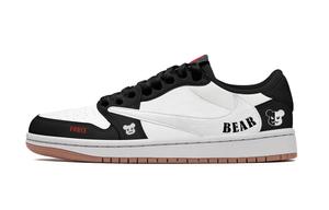 Jordan Баскетбольные кроссовки Air 1 Vintage, унисекс, низкие, черные