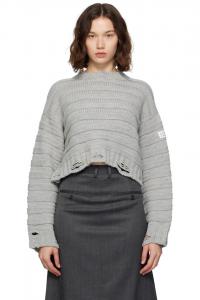 Шерстяной свитер Mm6 Maison Margiela, цвет polished palladio