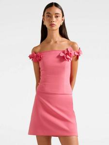 Топ Faye с аппликацией и горлом Bardot Forever New, Pink