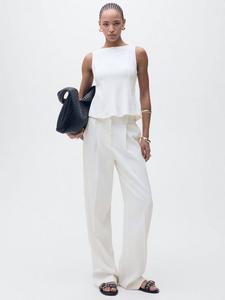 Coqui топ с баской Mango, White