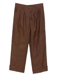 Брюки со вставками Costumein, коричневый