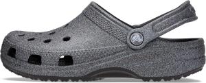 Унисекс сабо Crocs Classic с блестками, черный