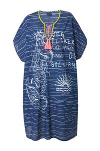 Миди платье LAURASØN, Light blue/Dark blue