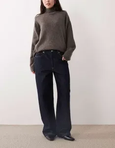 Прямые джинсы цвета индиго из 100 % хлопка Mango Newyork