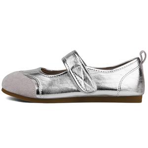 N6N8 Мэри Джейн туфли женские бежевые, золотые, серебряные — серебряные, цвет Silver