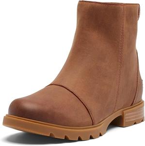 Женские водонепроницаемые ботинки SOREL Emelie III с молнией, Velvet Tan, Gum 2