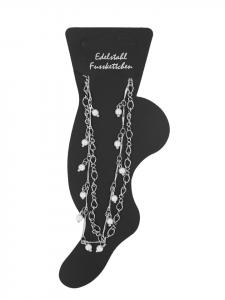 Adeliás Женский браслет на лодыжку - из нержавеющей стали серебристого цвета