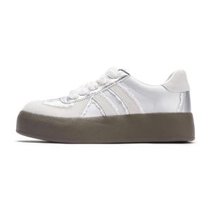 Hotwind Кроссовки для скейтбординга Cream Lace Series Low Top, женские, белые, серебристые