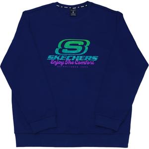 Skechers Свитшот мужской Medieval Blue с круглым вырезом Moderate