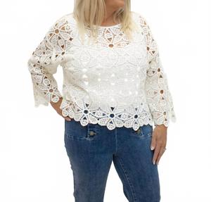 Женский вязаный топ из слоновой кости CHARLIE B