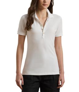Рубашка Lauren Ralph Lauren Petite Piqué Polo Shirt, белый