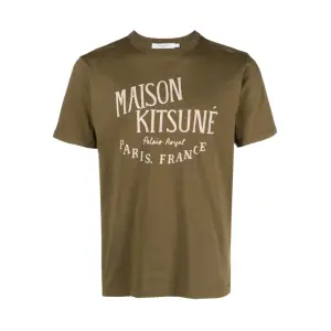 Классическая футболка и поло Maison Kitsuné, зеленый