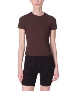 Женская футболка с коротким рукавом Essential Sculpt Sweaty Betty, Sable Brown
