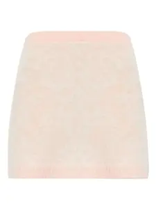 Вязаная юбка мини Versace, розовый