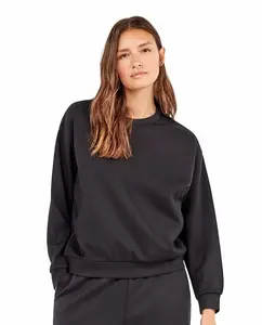 Женская толстовка двойной мягкой фактуры с карманами Gisela, черный