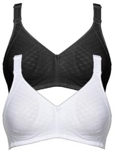 Бюстгальтер без косточек SUSA 2er Pack BH ohne Bügel Topsy Plus, черный