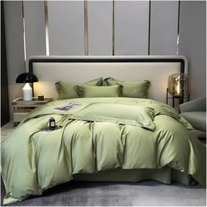 YIZUFU Комплект постельного белья из египетского хлопка однотонный Green