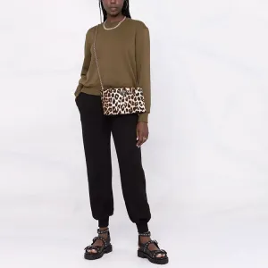 Джоггеры с принтом логотипа Alexander McQueen, черный