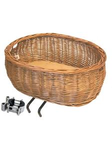 BASIL Велосипедная корзина для домашних животных на руль с изображением Плуто, коричневого цвета