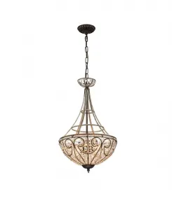 Подвесной светильник Gaspard 38 см, 4 лампы, для использования в помещении, с комплектом освещения Home Accessories, золотой