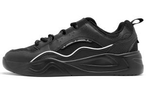 QIAODAN Кроссовки Moral Training, противоскользящие, износостойкие, низкие, для скейтбординга, мужские, черные