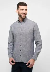 Рубашка Eterna с длинными рукавами "MODERN FIT", серый