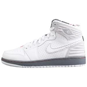 1 Kids" Баскетбольные Кроссовки Дети Jordan, цвет White/White-True Red-Medium Gray