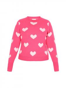 Женский свитер розового цвета Usha