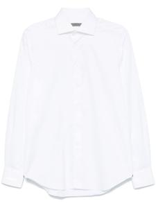 Corneliani саржевая рубашка, белый