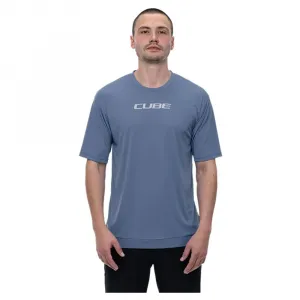 Джерси эндуро с коротким рукавом Cube ATX Tech, синий