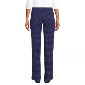 Прямые брюки без застежки Petite Lands' End Starfish Lands' End, черный