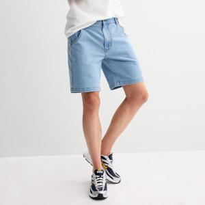 Мужские укороченные джинсовые шорты 23 см с эффектом потертости Hallstatt, цвет vintage light wash