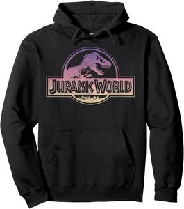 Худи с градиентным логотипом Парк Юрского периода Jurassic World, черный