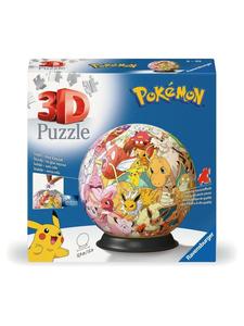 Пазл Ravensburger из 72 деталей, игра-конструктор, шар-головоломка, регион Канто, Pokémon, в красочном исполнении