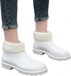 Женские резиновые сапоги челси с эластичной вставкой Jyswoshoe, белый