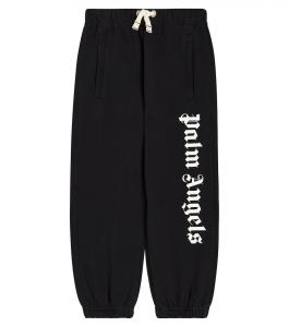 Спортивные брюки из хлопкового джерси с логотипом Palm Angels, зеленый