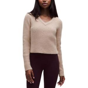 Свитер Alpace Blend для женщин, осень/зима 2025 Lululemon, crinkle yarn коричневый