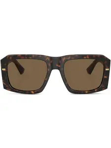 Солнцезащитные очки черепаховой расцветки Dolce & Gabbana Eyewear, зеленый