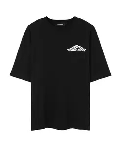 Футболка Icon нового поколения свободного кроя с карманом Dsquared2, черный