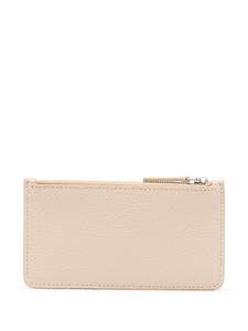 Marni картхолдер с вышитым логотипом, нейтральный цвет