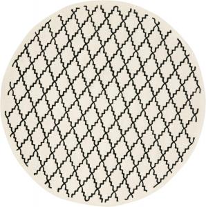 Ковер SAFAVIEH, 214 x 214 см, Chatham Collection Ivory / Black CHT721A ручной работы с узором Trellis из премиальной шерсти