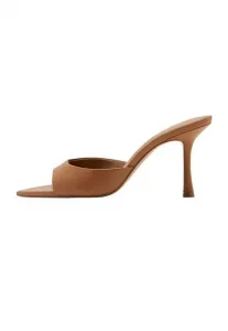 Тапочки на каблуках Mango, Brown