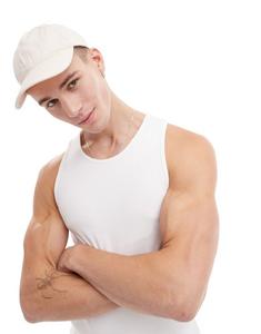 Белый жилет в рубчик River Island