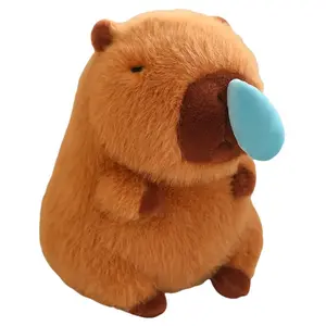 Плюшевая игрушка капибара, плюшевая кукла капибара Snotty Toy высотой 23см/33см/50см/70см/100см Bitter purchase, Capybara + Backpack + Snot