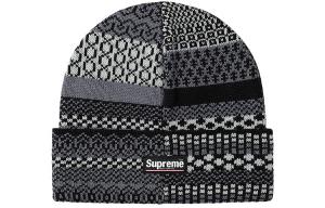 Шапка Supreme Multi Pattern, черный / серый