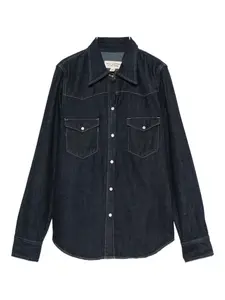 Джинсовая рубашка с нагрудным карманом Nili Lotan, синий